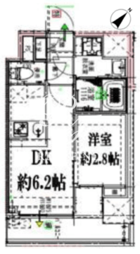 ドゥーエ浅草橋2 303 間取り図