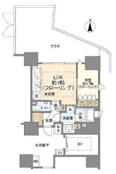 ピアース渋谷 204 間取り図