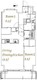 スプランディッド西日暮里 1201 間取り図
