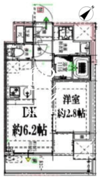 ドゥーエ浅草橋2 1103 間取り図