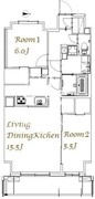 スプランディッド西日暮里 1403 間取り図