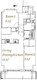 スプランディッド西日暮里 1304 間取り図
