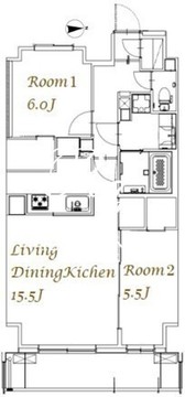 スプランディッド西日暮里 1404 間取り図