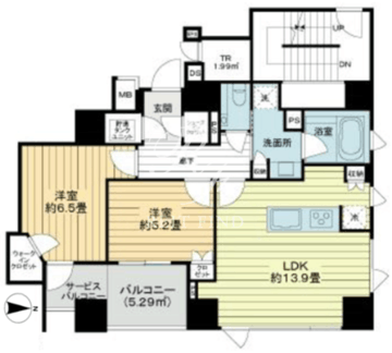 ザ・レジデンス平河町 305 間取り図
