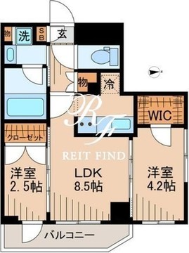 レヴァンテ浅草観音壱 803 間取り図