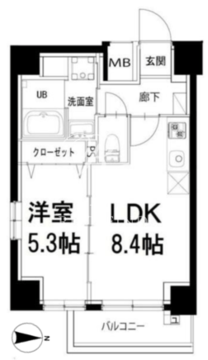 ミナモ浅草橋 501 間取り図