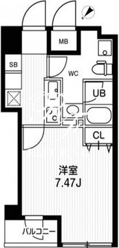 ブランセ森下 202 間取り図