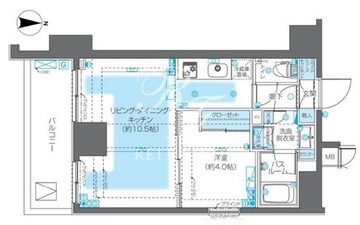 ズーム神宮前 201 間取り図