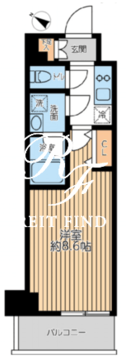 グランパセオ日本橋三越前 203 間取り図