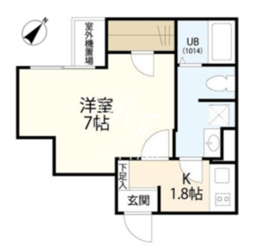 ウェルスクエアイズム千駄ヶ谷 206 間取り図