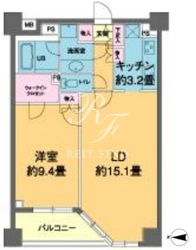 カスタリア高輪 308 間取り図