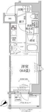 ティモーネ上野の森ノルド 403 間取り図