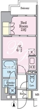 リビオメゾン木場 308 間取り図