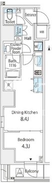 グランジット大手町 302 間取り図
