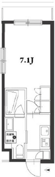 アジールコート品川中延 509 間取り図