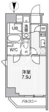 オルタナ東池袋 406 間取り図