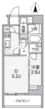 オルタナ東池袋 409 間取り図