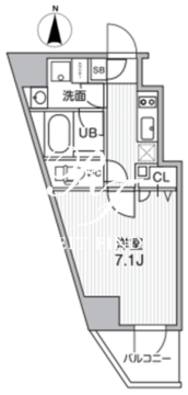 オルタナ東池袋 612 間取り図