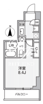 オルタナ東池袋 711 間取り図