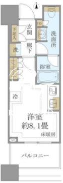 白金ザ・スカイ E-806 間取り図