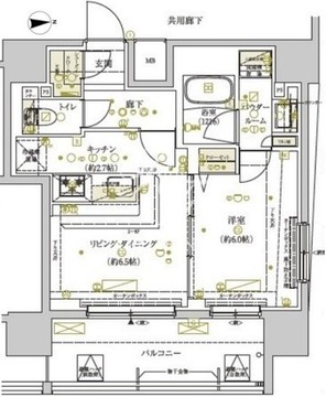 エクセルシオール目黒青葉台 1104 間取り図