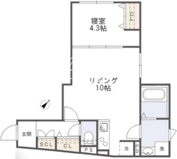 グランパセオ三軒茶屋 304 間取り図