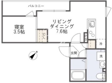 グランパセオ三軒茶屋 403 間取り図