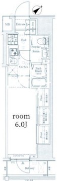 ログ上野駅前 302 間取り図