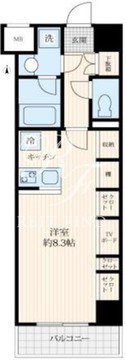 ログ森下 802 間取り図