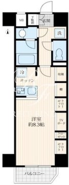 ログ森下 803 間取り図