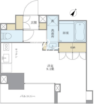 プランドール水天宮 206 間取り図