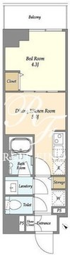 グランカーサ江戸川橋 302 間取り図