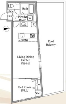 ザ・シティレジデンス目黒本町 301 間取り図