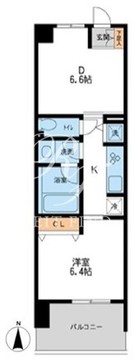 レジディア南千住 702 間取り図