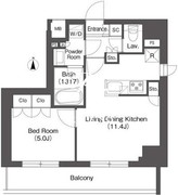 ミリアレジデンス蔵前 1001 間取り図