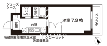 ローズウッド・ハイツ門前仲町 1204 間取り図