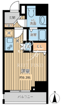 シティスパイア三ノ輪2 1101 間取り図