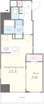 ラグラシア四谷 804 間取り図