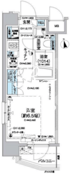 レジディア蒲田5 306 間取り図