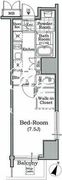 レジディア文京本駒込 509 間取り図