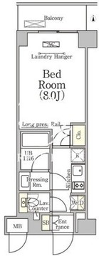 ベルファース大森山王 104 間取り図