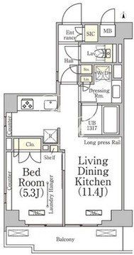 ベルファース大森山王 210 間取り図