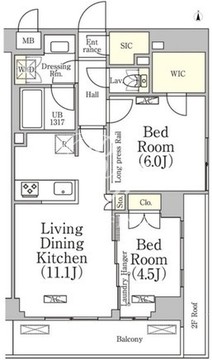 ベルファース大森山王 318 間取り図
