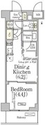 ベルファース大森山王 407 間取り図