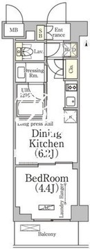 ベルファース大森山王 410 間取り図