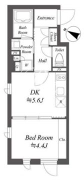 ジェノヴィア新大塚 105 間取り図