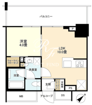 ルフォンザタワー大塚 3F 間取り図