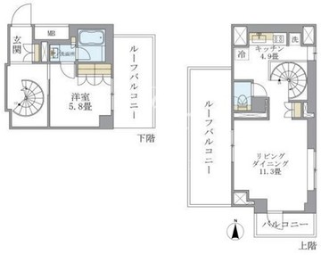 ブリリアイスト北沢 503 間取り図
