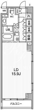 六本木デュープレックスエムズ 420 間取り図