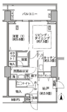 東雲キャナルコートCODAN 17-402 間取り図